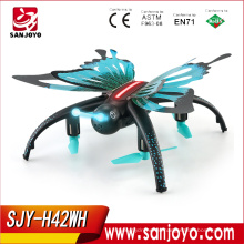 JJRC H42WH Quadcopter tipo mariposa con cámara wifi de 0.3mp Control de altitud Control de voz Modo sin cabeza PK H37 Mini SJY-H42WH